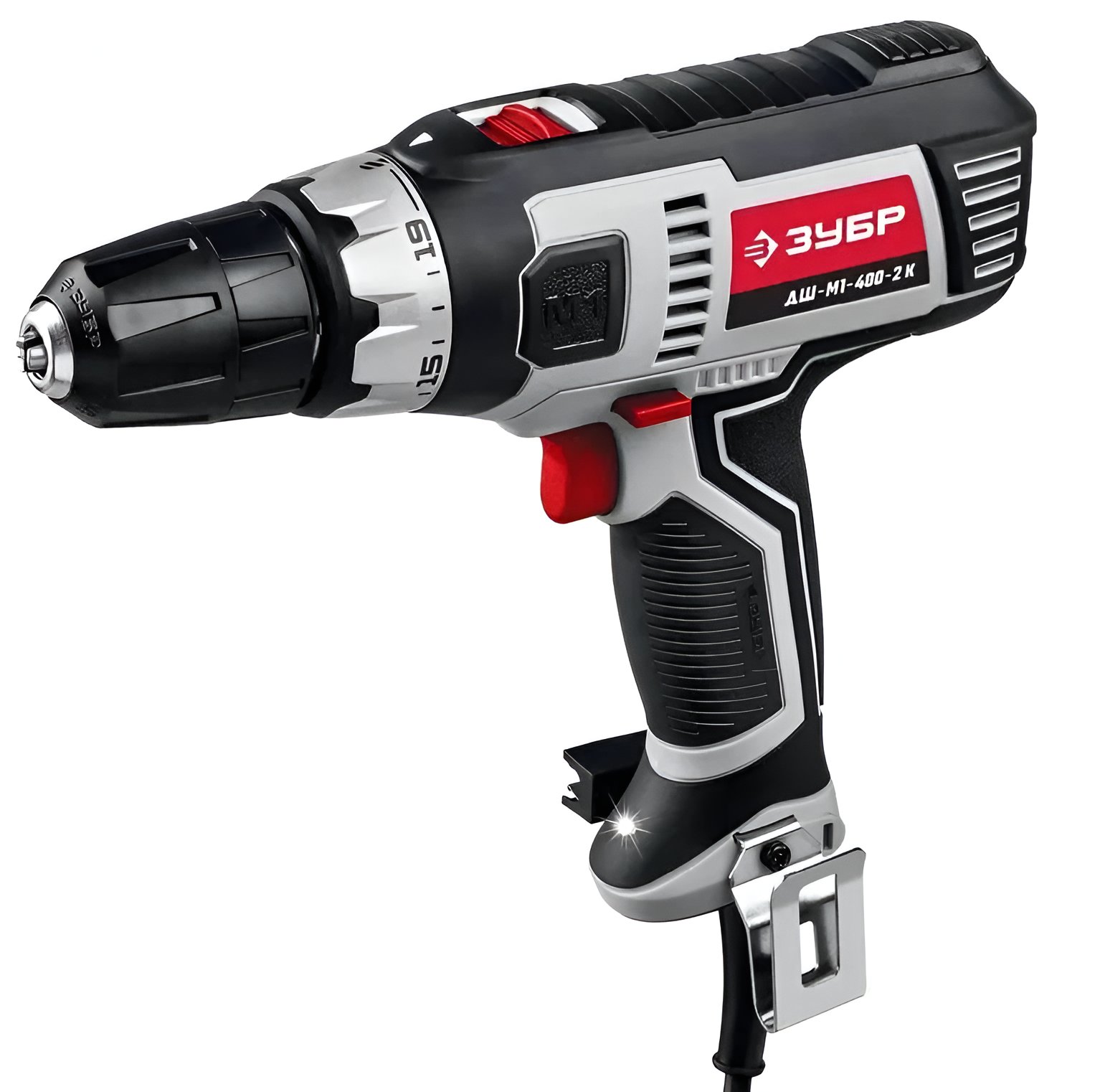Дрель-шуруповерт ЗУБР ДШ-М1-400 400 Вт 750 об/мин черный/серый