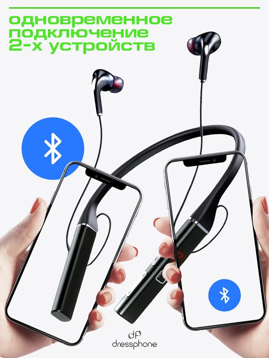 Наушники беспроводные Bluetooth игровые с микрофоном и эквалайзером DP_04 — фото 1