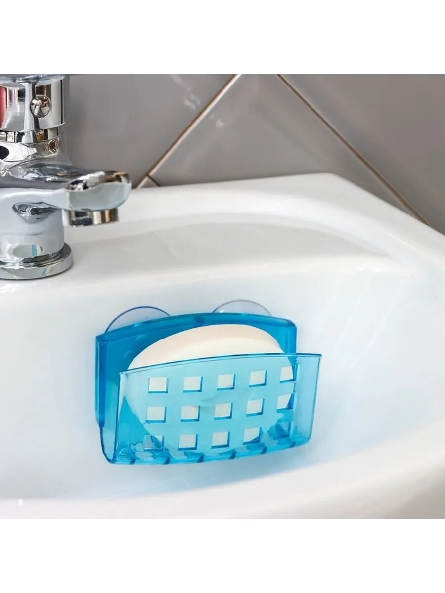 Универсальная настенная мыльница с присосками