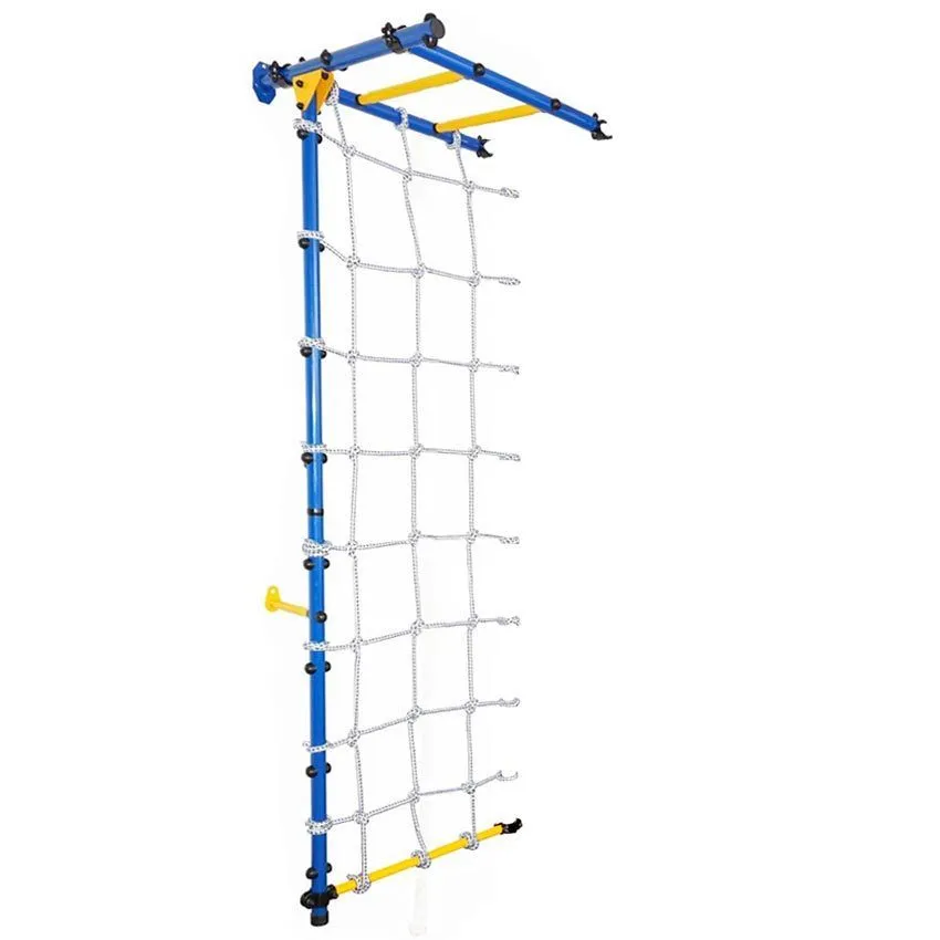 Рукоход-Лайт с сеткой (синий/желтый) , для пристенных комплексов. — фото 1