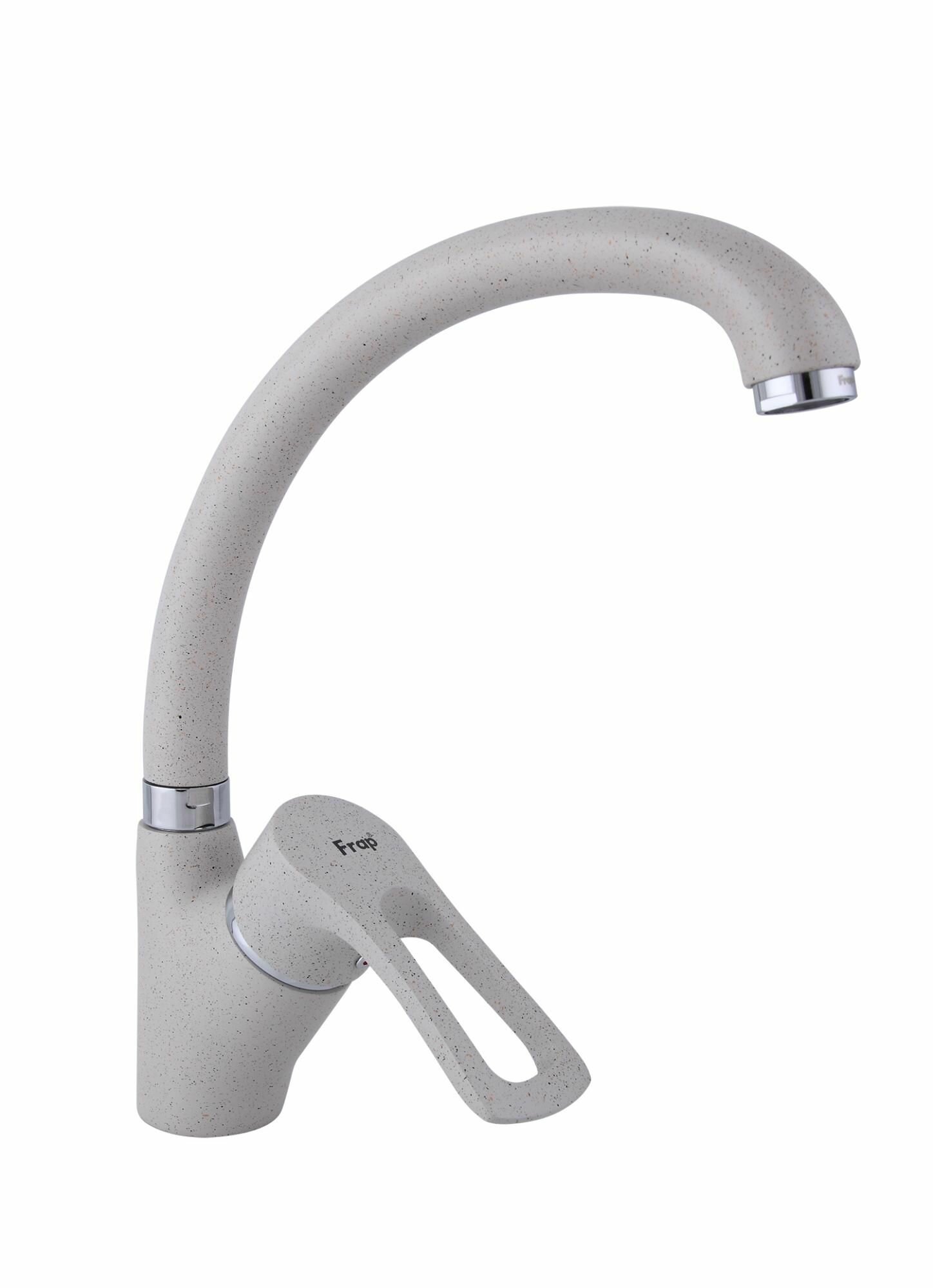 Смеситель для кухни Frap F4FB16OR6-QO10QT, однорычажный, бежевый