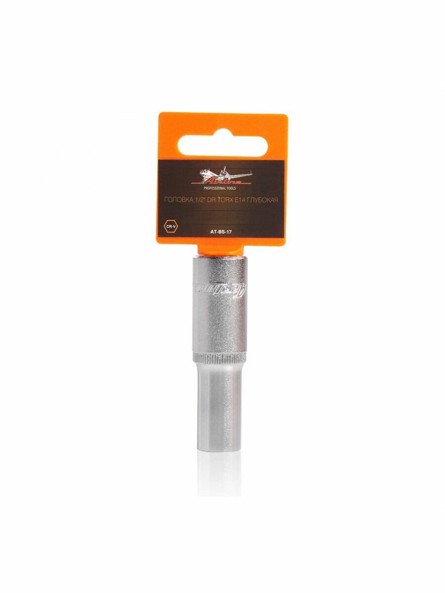 Головка 1/2" DR TORX E14 глубокая (AT-BS-17), AIRLINE ATBS17