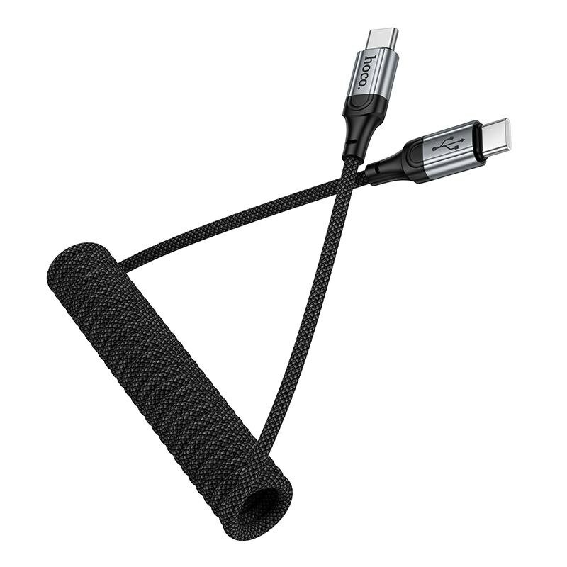 Кабель USB-C Hoco X121, 60 Вт, Type-C, 1 м, алюминиевый сплав — фото 1