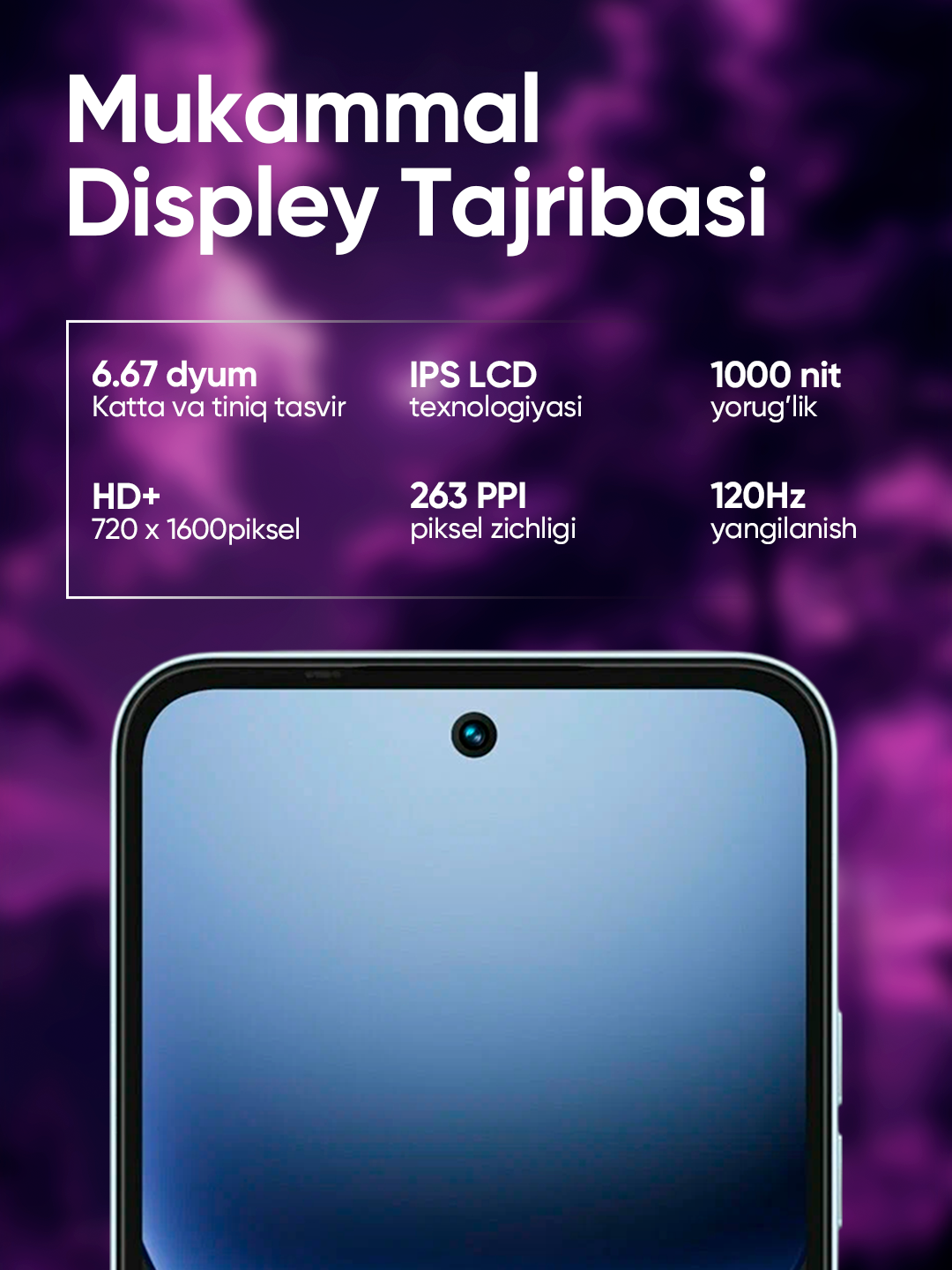 Смартфон Tecno Spark 40C, экран 6.67", 12 ГБ/6000 мАч, 120Гц