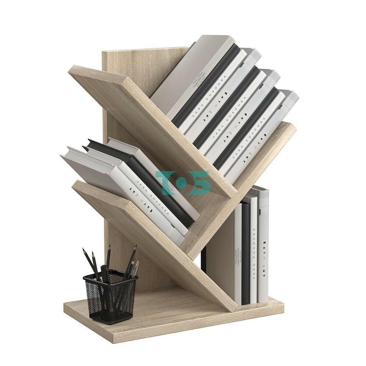 Полка настольная Вектор №7, Дуб Сонома — фото 1