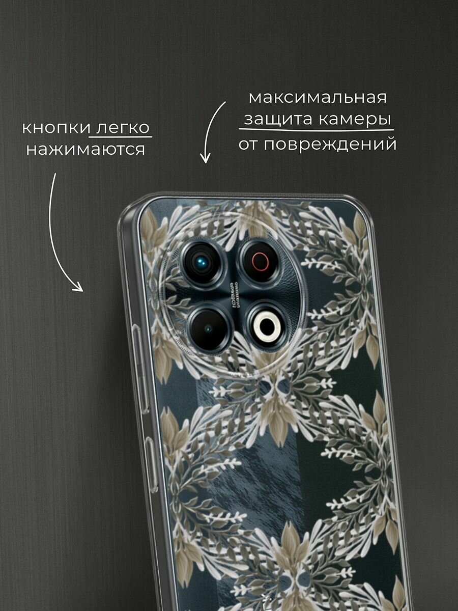 Чехол на Tecno Spark 30 Pro / Текно Спарк 30 Про с принтом "Калейдоскоп цветов" — фото 1