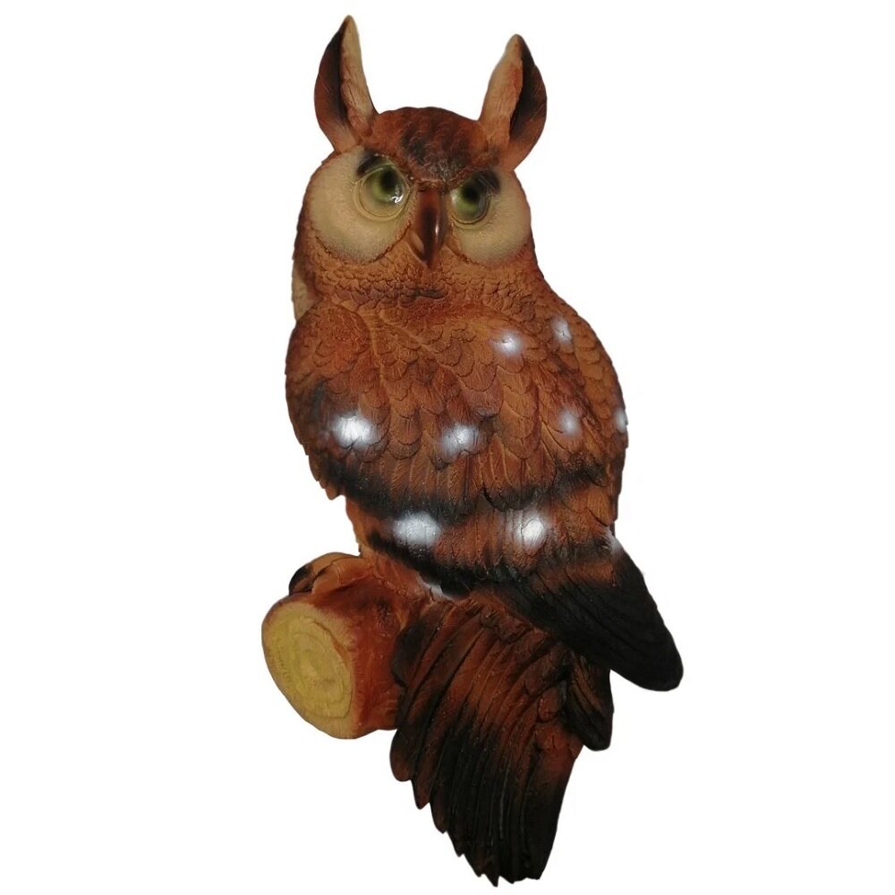 Садовая фигура ТулаСад  Навес  Филин большой   полистоун  58х31х15 см  коричневая