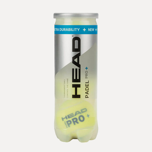 Изображение товара Мяч для падела HEAD Padel Pro+, 540203, войлок, упаковка 3 мяча