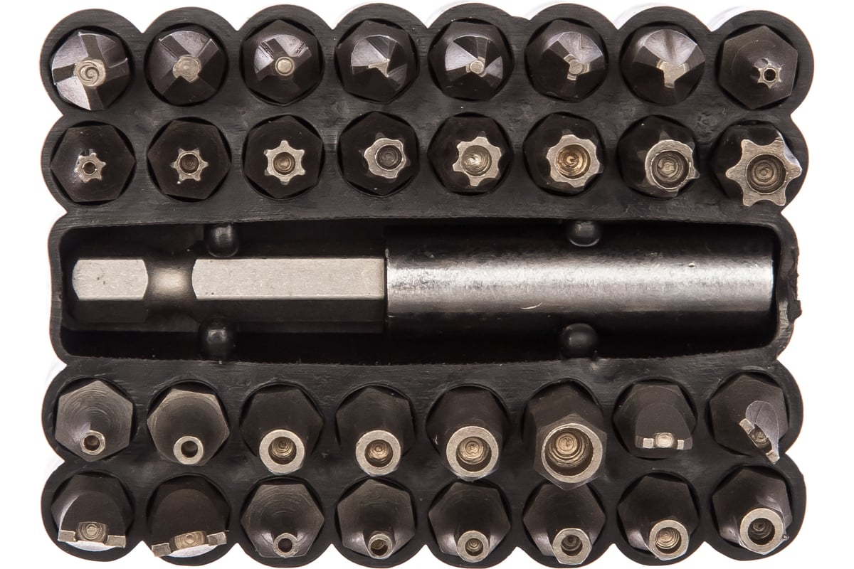 Набор биты специальные STAYER Master Cr-V с магнитным адаптером в ударопрочном держателе {26084-H33} (33 шт/упак)