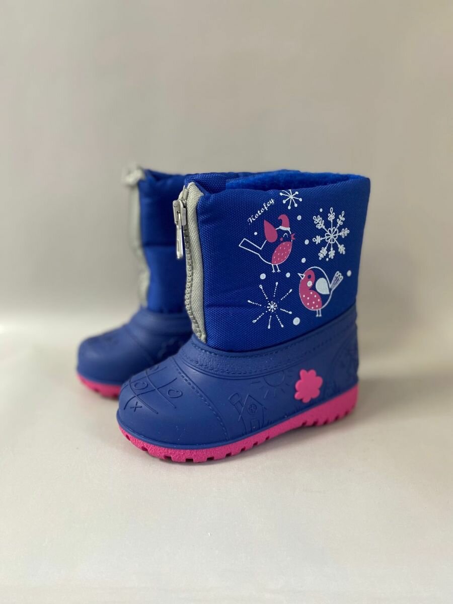 Сноубутсы КОТОФЕЙ размер 25-26 синий