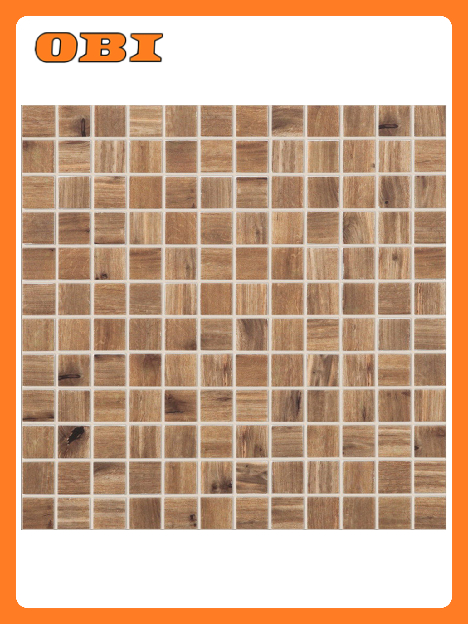 Стеклянная мозаика VIDREPUR Woods дерево светло-коричневая 317х317 см 1шт