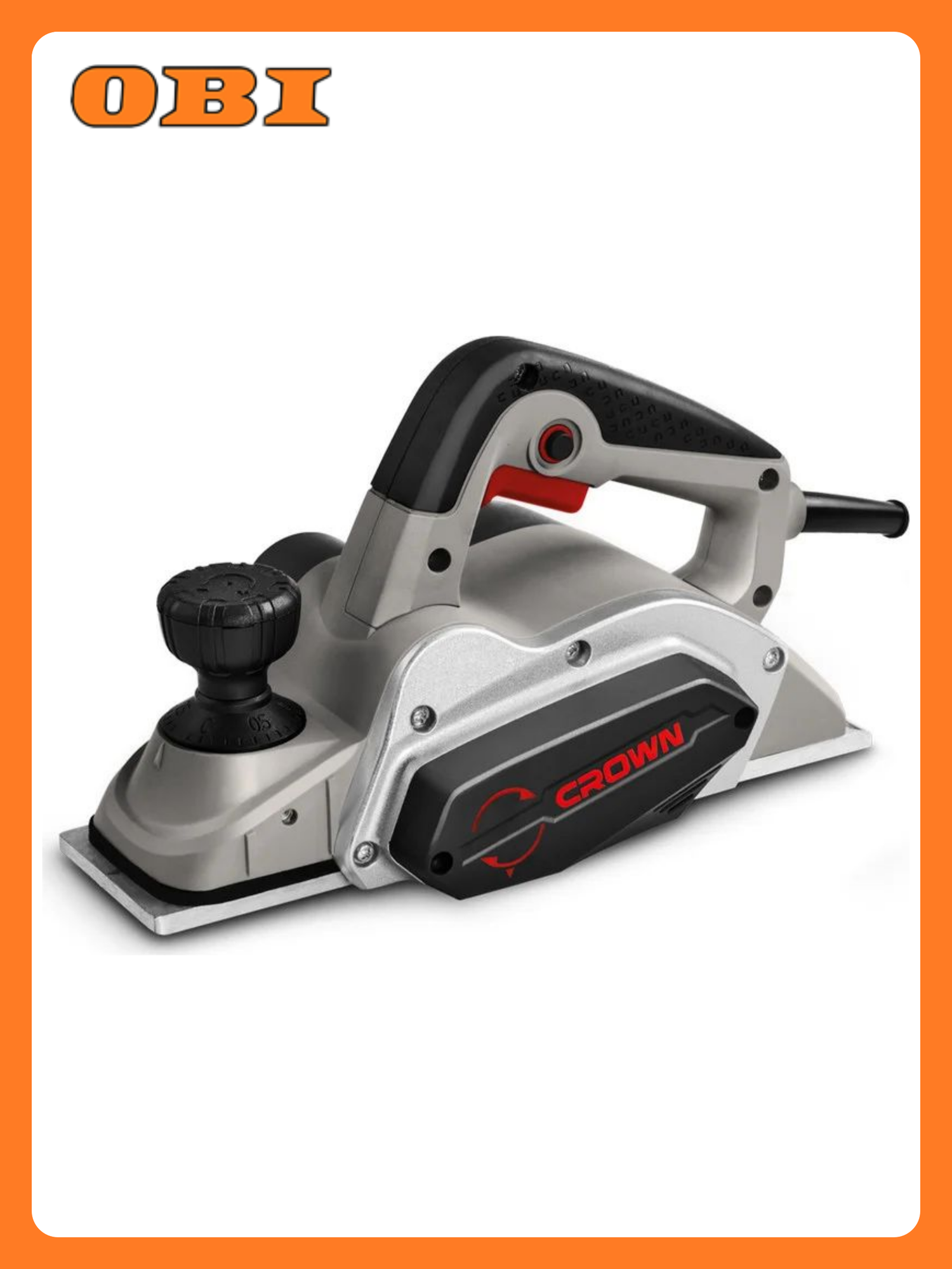 Рубанок электрический Crown CT14019X 710Вт 82мм глубина строгания до 2.5мм