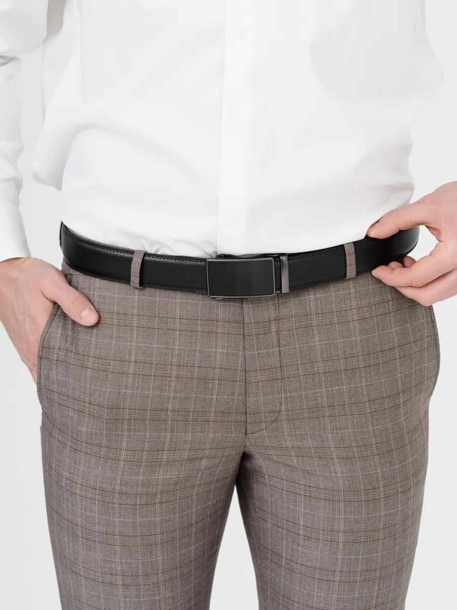 Ремень FAUSTINI для мужчин и женщин, размер 120, черный — фото 1