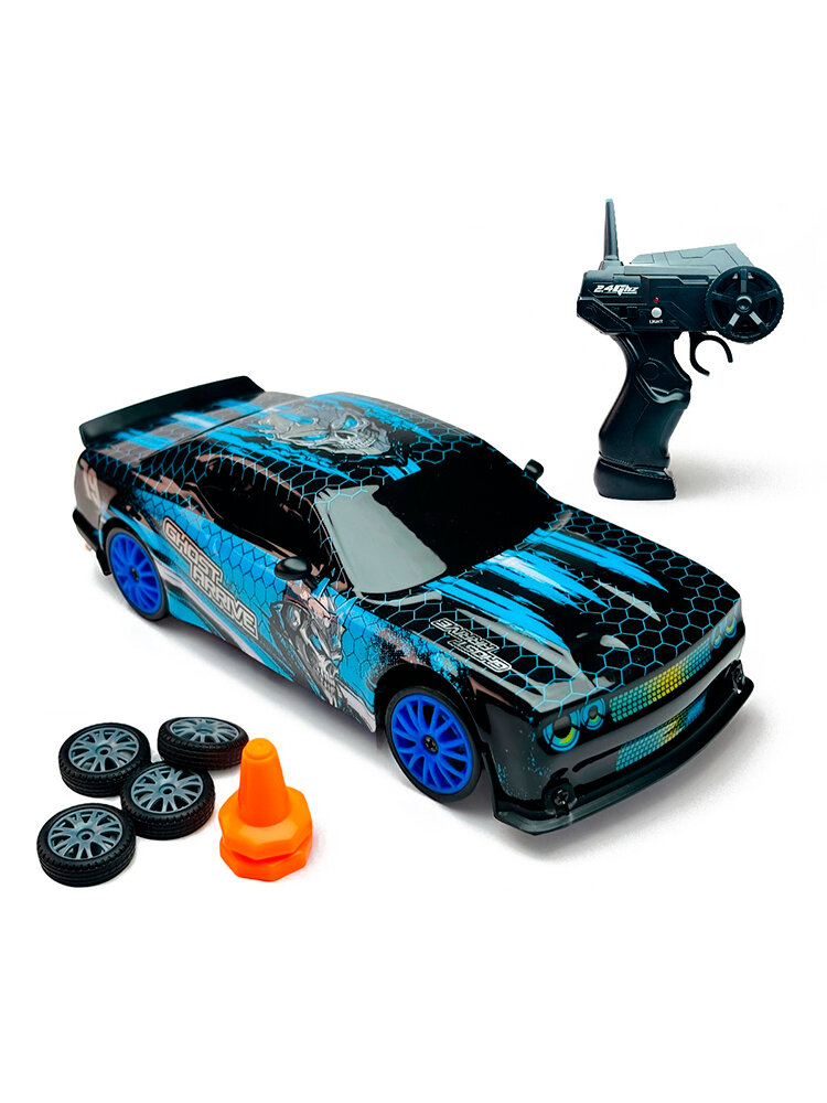Радиоуправляемая машина для дрифта Dodge (19 см, 15 км/ч, сменные колеса, фишки) - SC24A26