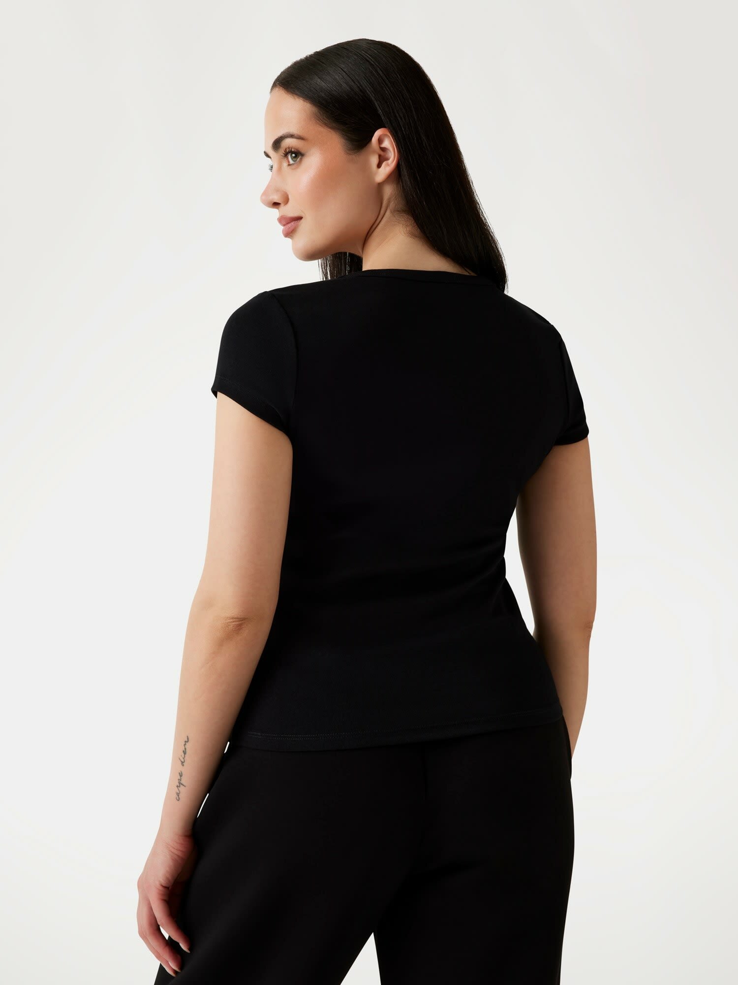 Футболка GUESS KIARA SS, размер S, черный — фото 1