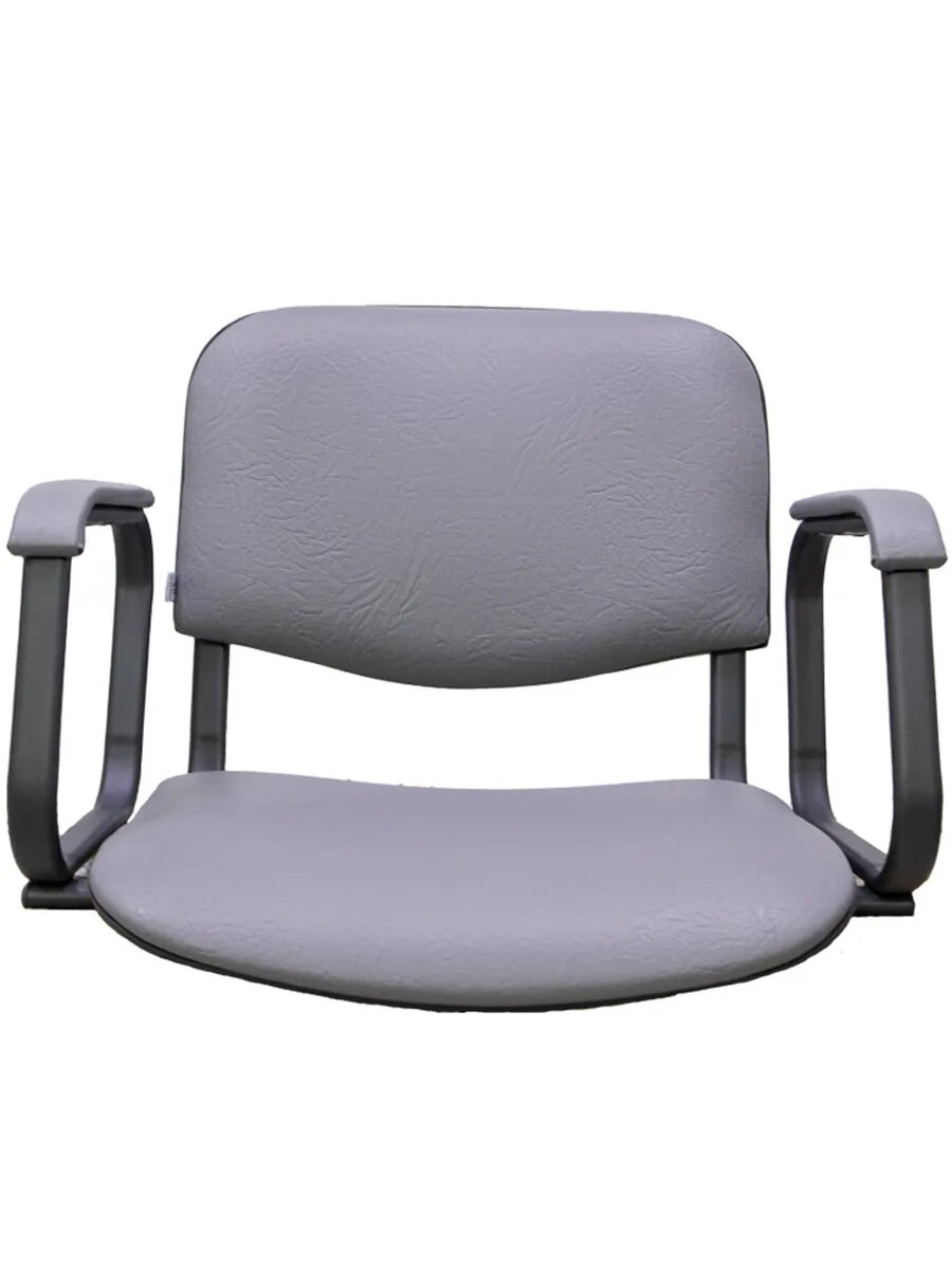 Кресло Kontakt серое пневматика на диске — фото 1