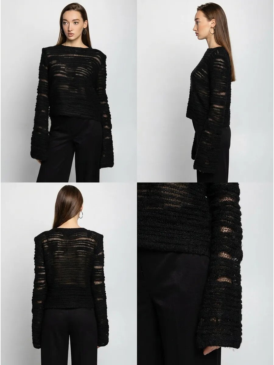 Джемпер , размер 42-48, черный — фото 1