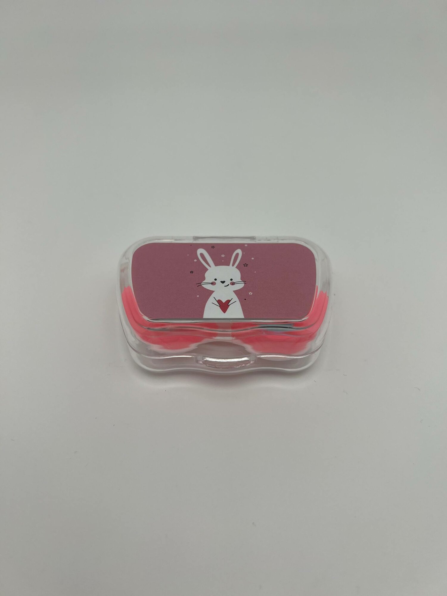 Контейнер для линз" SUN LIGHT&LOOK OPTICA " 4 в 1 прозрачный 6х3.5 (pink)