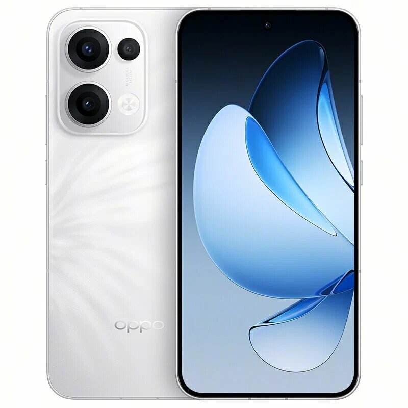 Смартфон Oppo Reno 13 5G 12/512 ГБ, Plume White (Белый), IP69 пылевлагозащита, 1 год гарантии