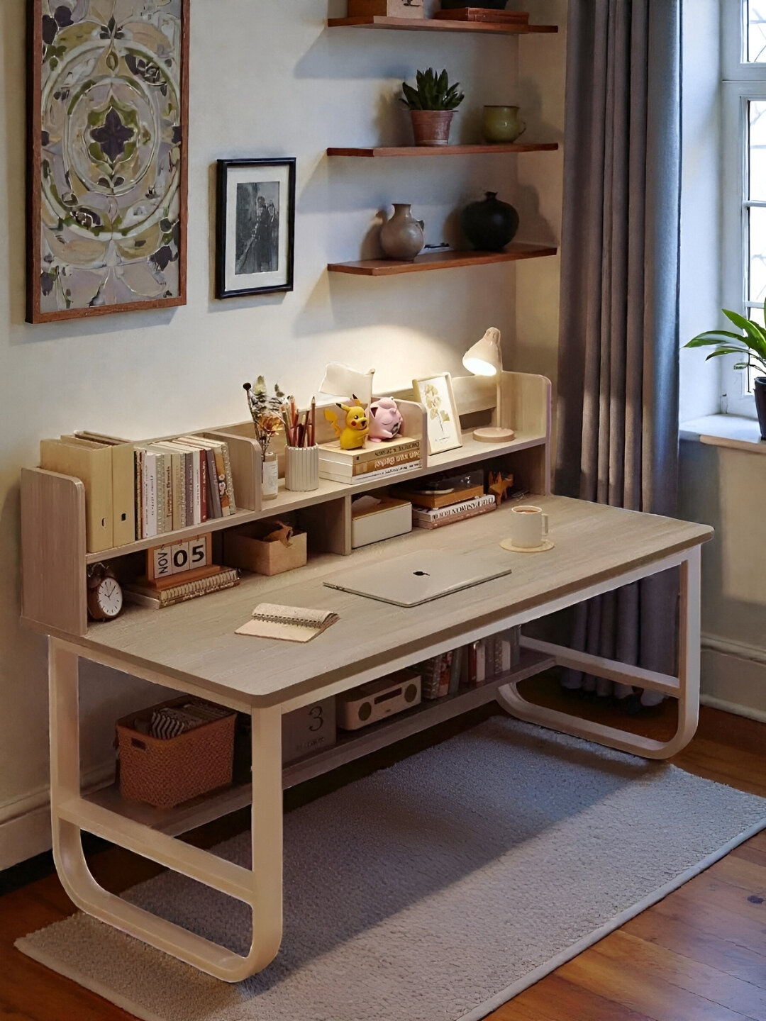 Письменный стол с полкой, для офиса, школы, компьютера , лофт