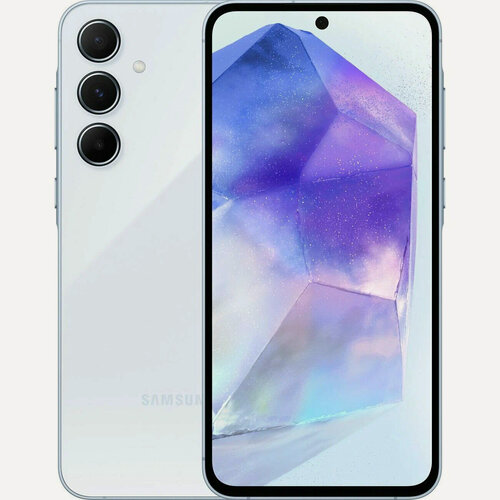 Изображение товара Смартфон Samsung Galaxy A55 5G 8/128 ГБ, Dual: nano SIM + eSIM, iceblue