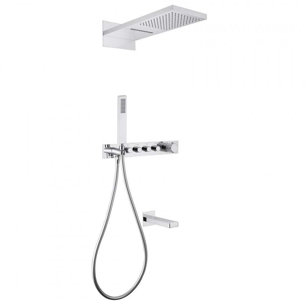 Душевой набор со встроенным смесителем Abber Rund AF8753