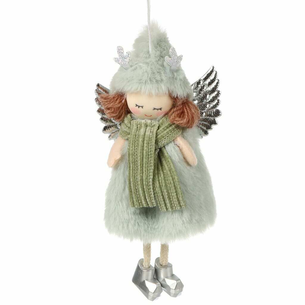 Фигурка декоративная Девочка, 18 см, мятная, Y4-9414