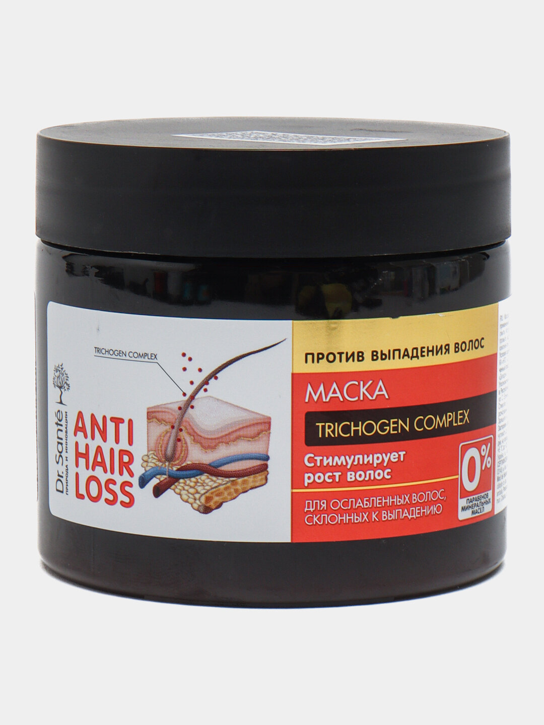Dr. Sante маска для роста волос — Trichogen Complex, 0% парабенов и минеральных масел