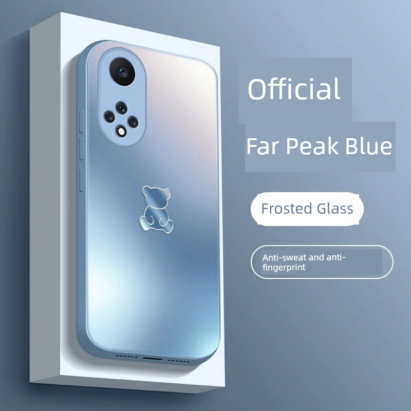 Смартфон Huawei nova 9 Pro, матовый стеклянный чехол с полным покрытием, противоударный, цвет глубокий синий