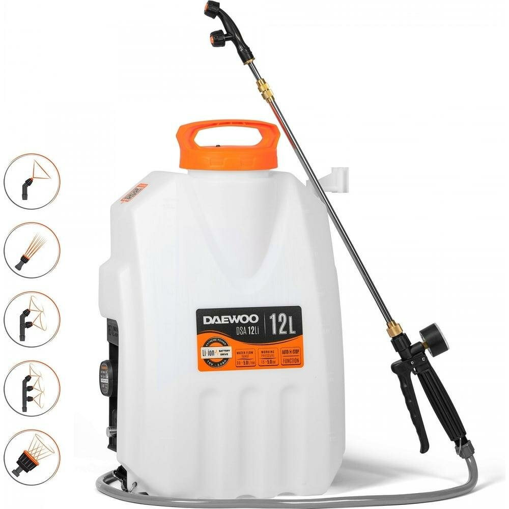 Аккумуляторный опрыскиватель DAEWOO DSA 12Li SET — фото 1