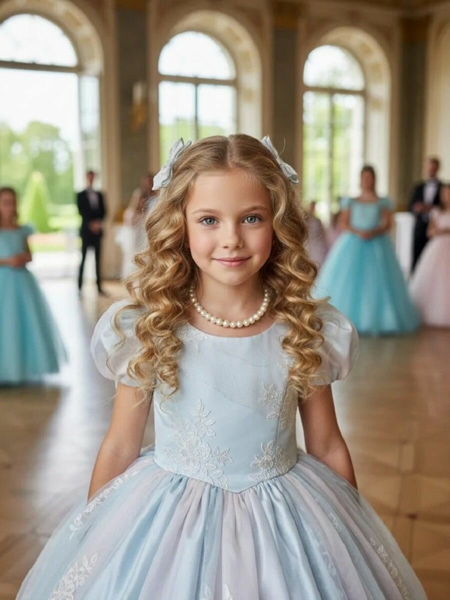 Бусы Андерсен, пластик, длина 36 см, жемчужный — фото 1