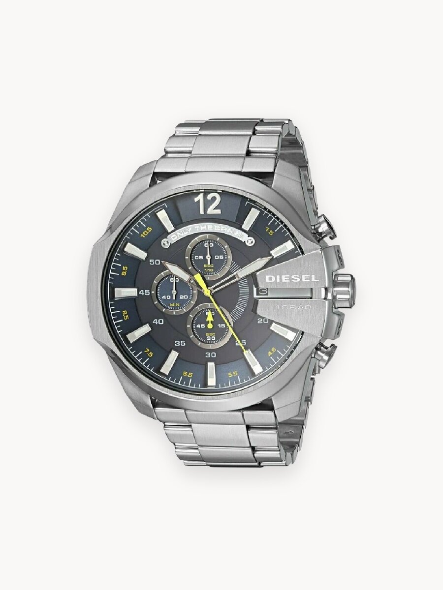 Наручные часы DIESEL Mega Chief, серебряный
