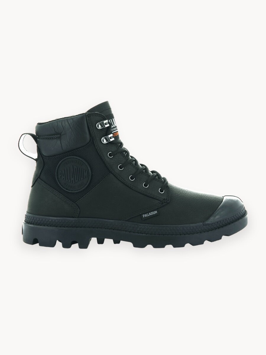Ботинки Palladium PAMPA SHIELD WP+LTH, размер 44, черный