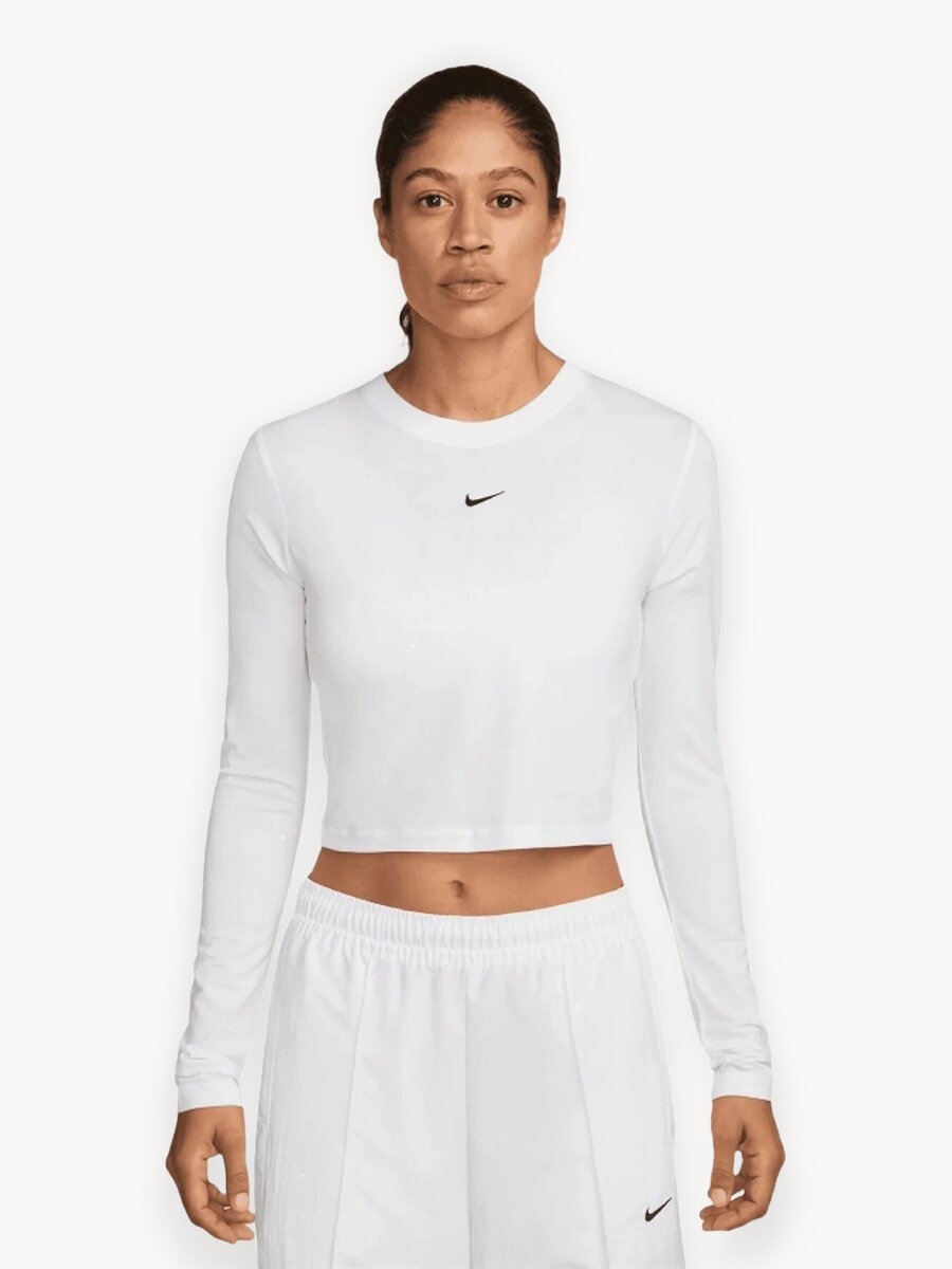 Лонгслив NIKE Chill Knit, размер S , , белый