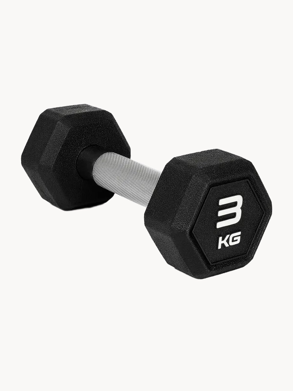 Гантель гексагональная STARFIT, обрезиненная, вес 3 кг, 1 шт