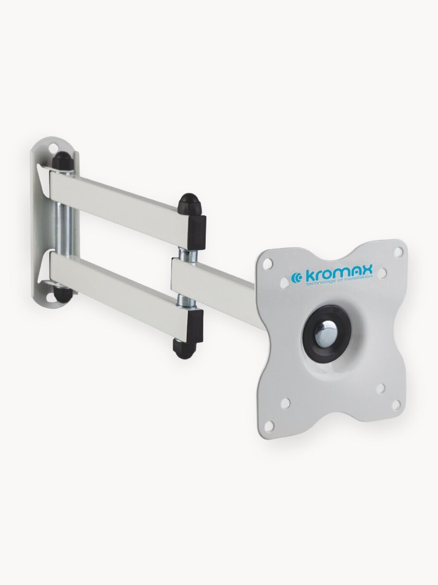 Кронштейн для телевизора настенный наклонно-поворотный Kromax DIX-15 / до 32 дюймов / vesa 100x100