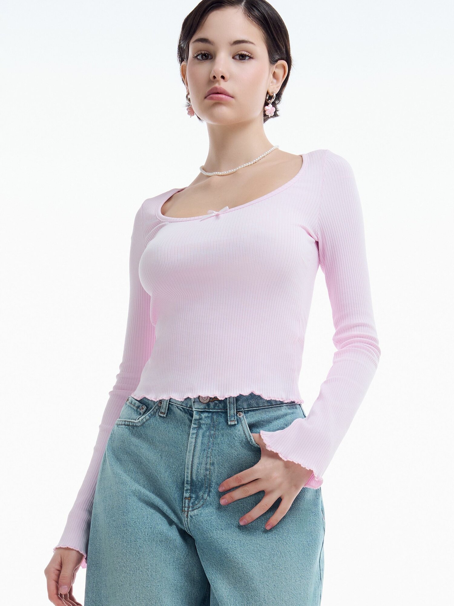 Лонгслив спортивный ТВОЕ, размер S, , розовый