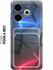 Силиконовый чехол на Tecno Pova 6 Neo с принтом "Графитовые грани...