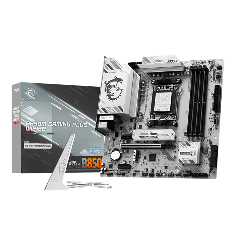 Материнская плата MSI B850M GAMING PLUS WIFI (AM5, AMD B840, DDR5 256 Гб, ATX 24 pin)