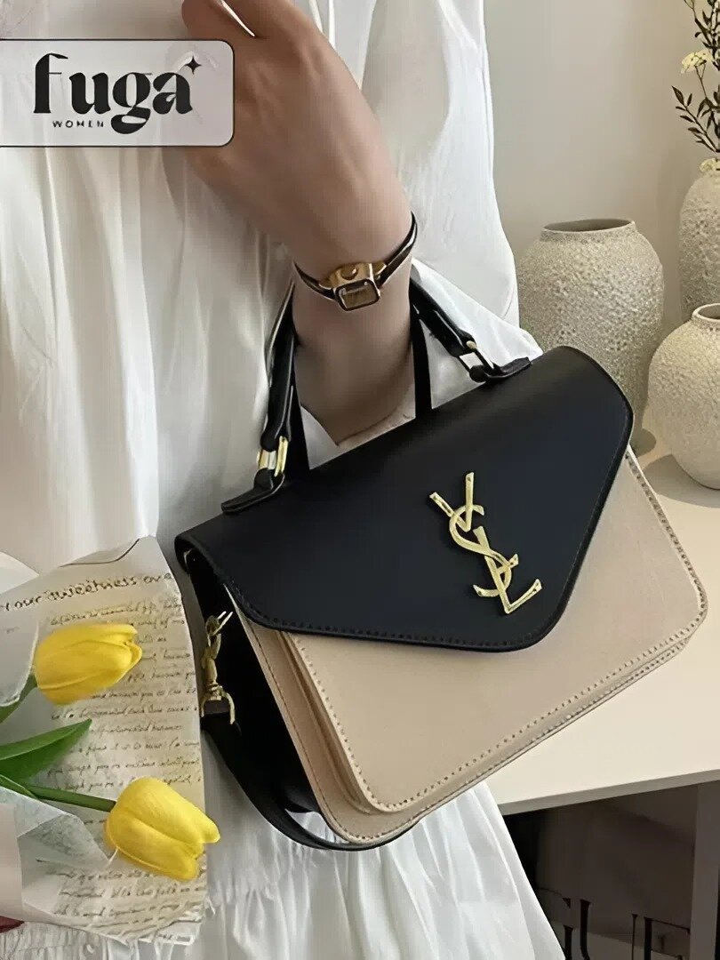 Сумка планшет Yves Saint Laurent, фактура гладкая, лаковая