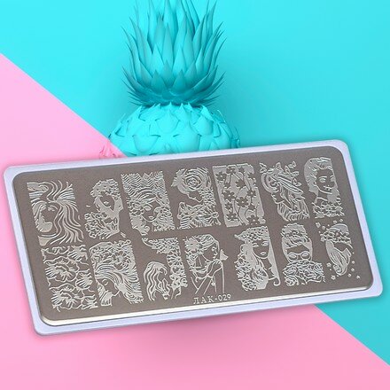 Трафарет ЛакSHERY 029 12 х 6 см silver