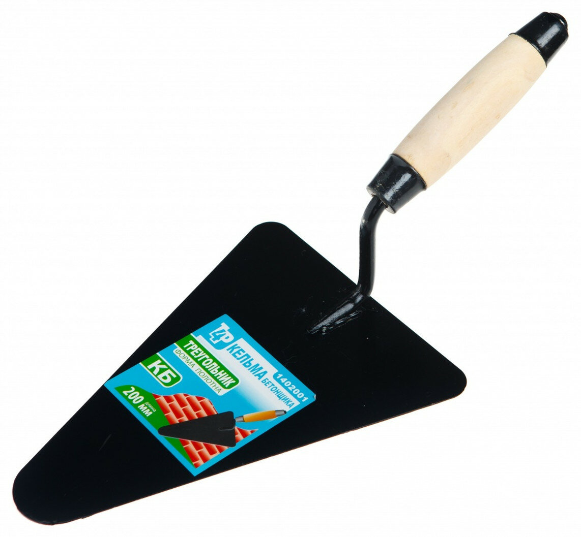 Кельма ToolBerg T4P стальная деревянная рукоятка эргономичная для строительных смесей