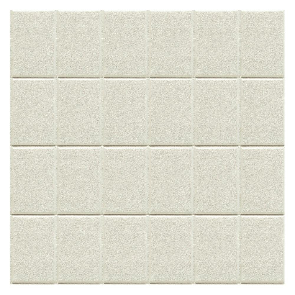 Панель самоклеящаяся вспененный полиэтилен 700х700х3 мм Grace белая плитка 049 кв. м