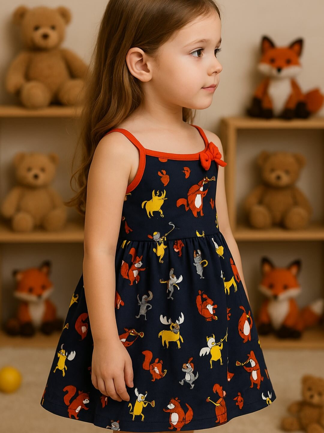 Сарафан DNZ, размер 92, темно-синий — фото 1