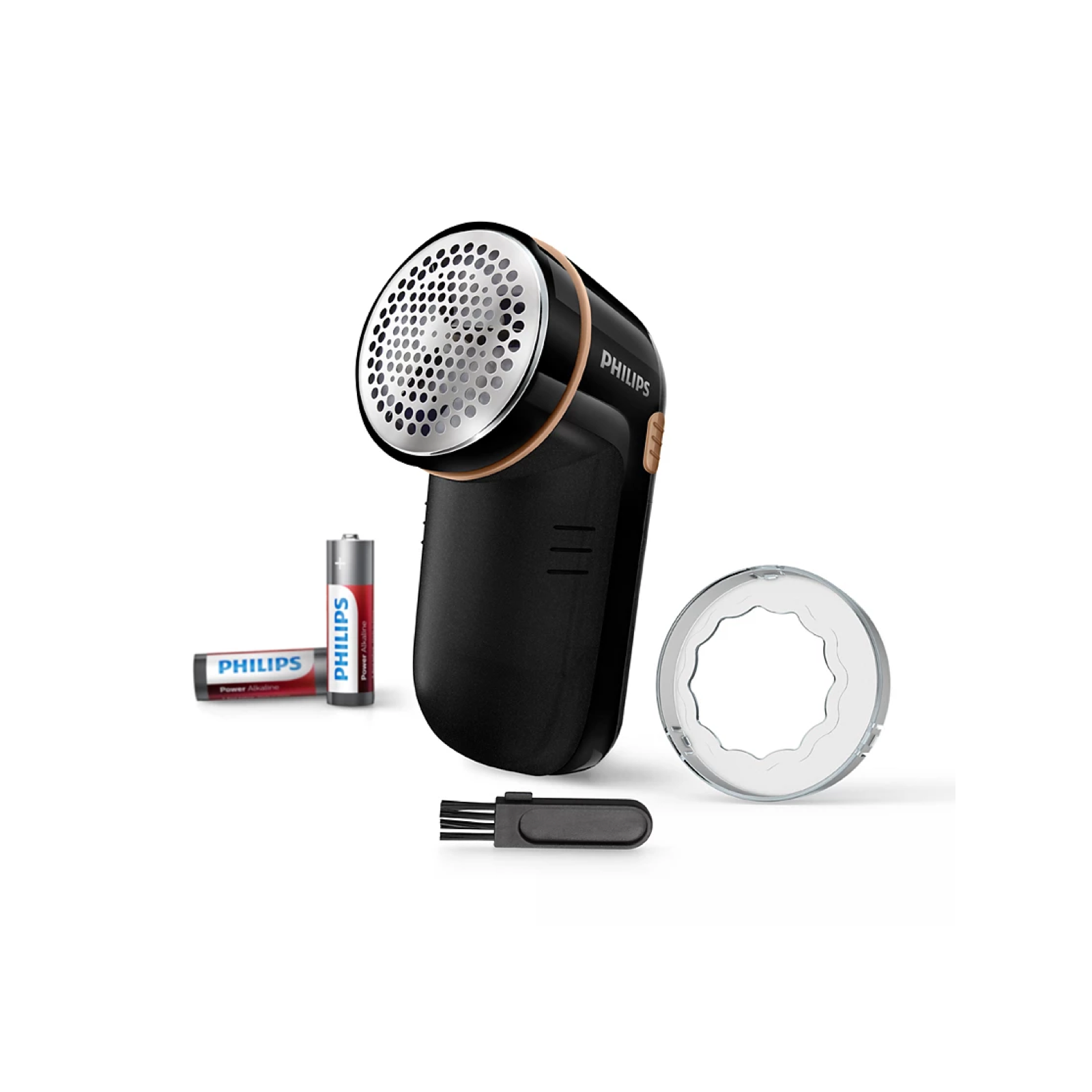 Машинка для удаления колтунов Philips GC026, 8800 оборотов в минуту, черная/золотистая