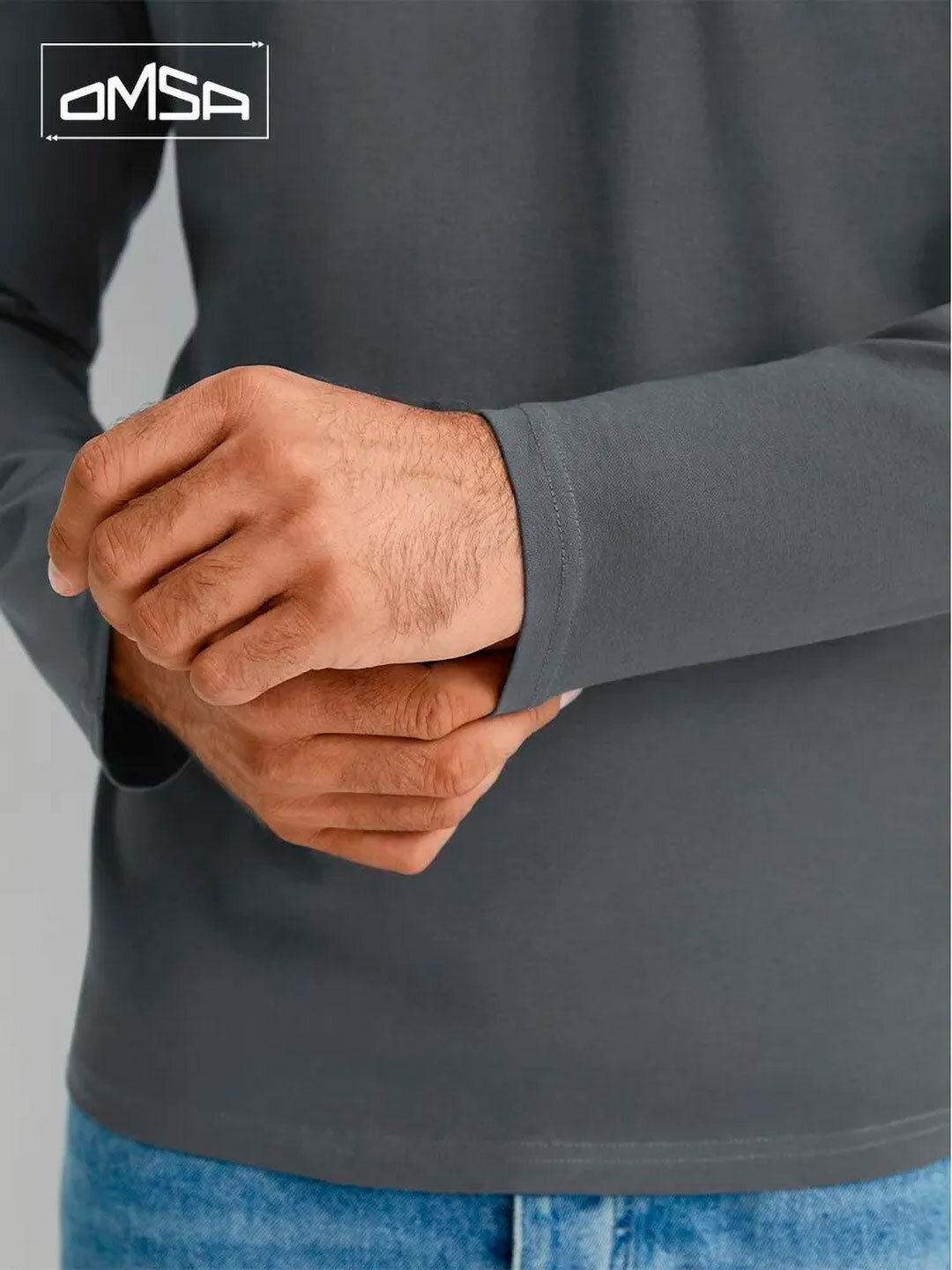 Лонгслив neo, размер 56, , графит — фото 1