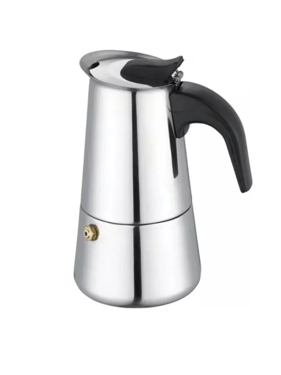 Гейзерная кофеварка Kelli KL-3019, 9 порций, 0.45 л, серебристый