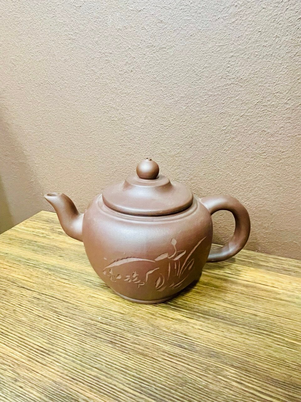 Чайник заварочный "Сакура" (370 мл, глина), коричневый, 1 шт.