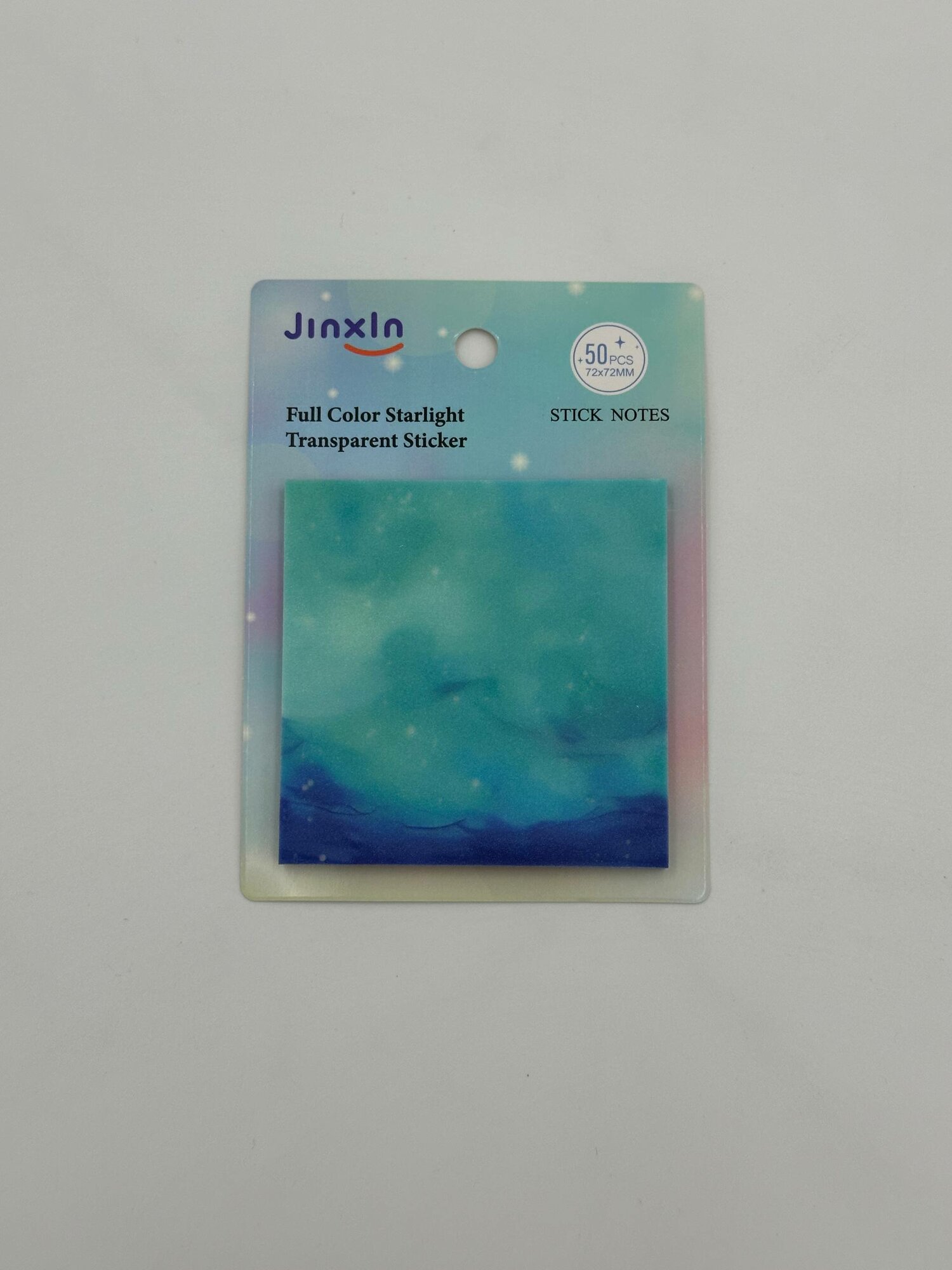 Блестящие стикеры “Galaxy Notes” — набор квадратных самоклеящихся листов, перламутровый эффект — фото 1