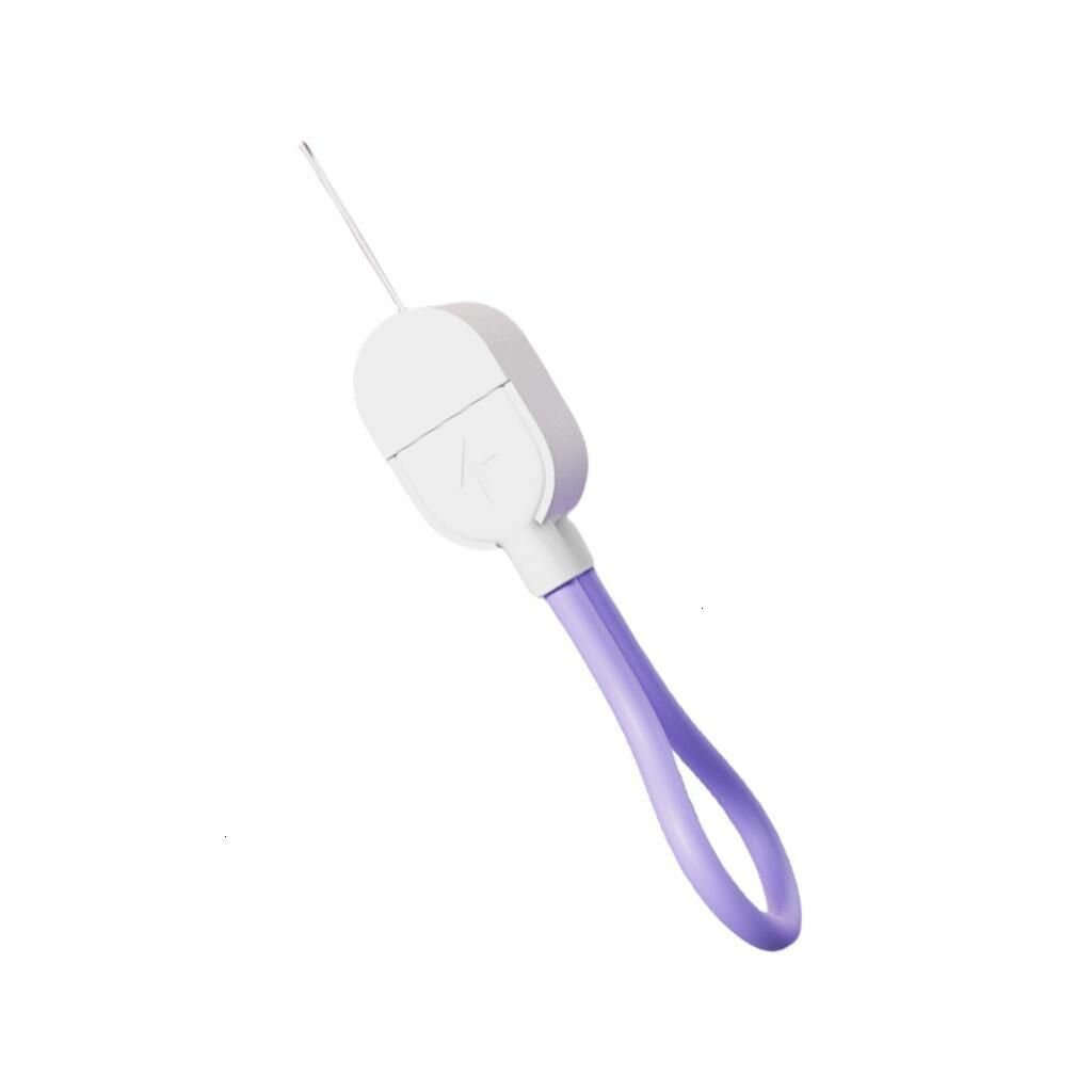 От Type C к Type C поставляется с зарядным кабелем на шнурке мощностью 60 Вт сумка фиолетового цвета